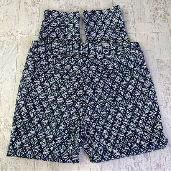 St John’s Bay Blue Teal Straight Leg Mosaic Medallion Print Pants Size 6 P - Picture 7 of 15